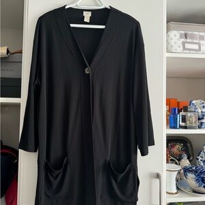 J.Jill, Size M, smart cardigan with one button and two pockets